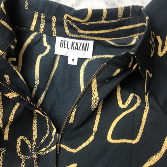 BEL KAZAN Stylish Black and Yellow Jumpsuit Size M - Picture 6 of 13